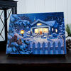 Home for Christmas Cozy Bungalow Lighted 8"x6" Canvas