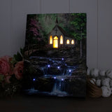 Peaceful Prayer Lighted Canvas with Easel Back 8"x6"