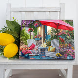 Sweet Summertime Lighted Canvas with Easel Back 8"x6"