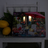 Sweet Summertime Lighted Canvas with Easel Back 8"x6"