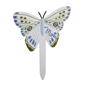 Hallmark Mom Blue and Green Butterfly Garden Stake, 6.5"