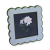 Hallmark Green and Light Blue Scalloped Square Picture Frame, 4x4