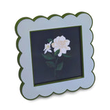 Hallmark Green and Light Blue Scalloped Square Picture Frame, 4x4
