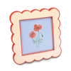 Hallmark Red and Cream Scalloped Square Picture Frame, 4x4