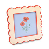 Hallmark Red and Cream Scalloped Square Picture Frame, 4x4