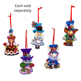 Alice in Wonderland Character with Fanciful Hat Ornament 4"