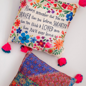 Always Remember You're Braver than You Believe Double Sided Cozy Throw Pillow 18"
