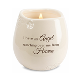 Angel Watching Over Me from Heaven Memorial Sympathy 100% Soy Wax Candle 8 Oz.