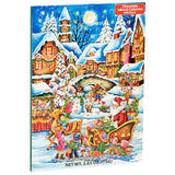 Santa's Here Village Scene Chocolate Advent Calendar