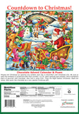 Santa's Here Village Scene Chocolate Advent Calendar