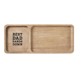 Hallmark Best Dad Hands Down Trinket Tray Handprint Kit, 12x5