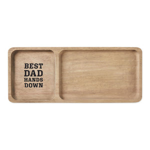 Hallmark Best Dad Hands Down Trinket Tray Handprint Kit, 12x5
