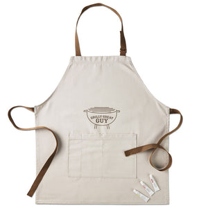 Hallmark Grilly Great Guy Adult Apron Handprint Kit