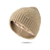 Silky Satin Lining Knit Beanie Hat
