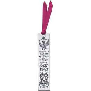 Confirmation Metal Bookmark with Ribbon