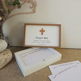 Wood Prayer Box Trust in the Lord with Prayer Cards