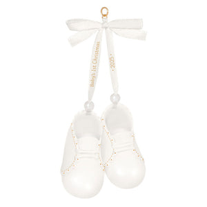 Hallmark Baby's 1st Christmas Baby Booties 2025 Porcelain Ornament