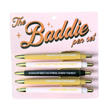 Set of 5 Baddies Pens
