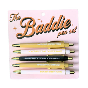 Set of 5 Baddies Pens
