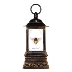 10.5" Bee Kind Sublimation Glitter Lantern - At Home by Mirabeau