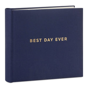 Hallmark Best Day Ever Gold on Navy Linen Photo Album