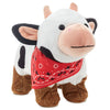 Hallmark Spotted Cow in Boots Plush With Sound and Motion, 9"
