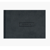 Classic Black Vegan Leather Cover Guest Book 96 Pages