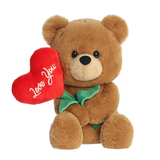 Blossoming Love You Bear Caramel Color 11" Plush Stuffed Animal