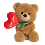 Blossoming Love You Bear Caramel Color 8" Plush Stuffed Animal