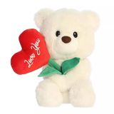 Blossoming Love You Bear Cream Color 8" Plush Stuffed Animal