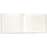 Hallmark So Happy You're Here Blue and White Striped Guest Book