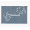 In Loving Memory Slate Blue Vegan Leather Cover Guest Book with Silver Foil Accent