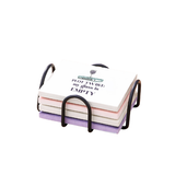 Book Hangover 4" Ceramic Coasters Set of 4