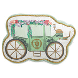Hallmark Bridgerton Green Carriage Shaped Throw Pillow