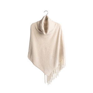 Britt's Knits Oatmeal Beyond Soft Cowl Neck Poncho