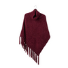 Britt's Knits Wine Beyond Soft Cowl Neck Poncho