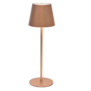 Bronze Metal Indoor or Outdoor Rechargeable Touch Lamp with Dimmer 14''