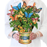 Butterflies & Buttercups Fresh Cut Flowers Paper Pop-Up Bouquet