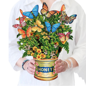 Butterflies & Buttercups Fresh Cut Flowers Paper Pop-Up Bouquet