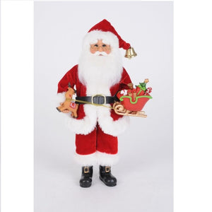 Karen Didion Reindeer Sled Santa 12"