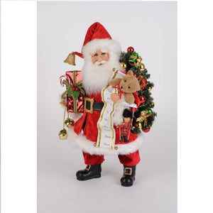 Karen Didion Good Tidings Santa 16"