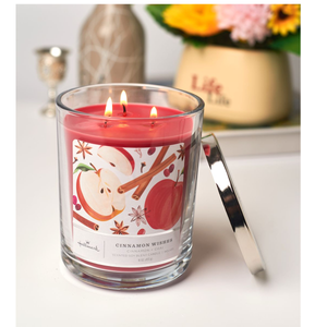 Hallmark Cinnamon Wishes 3-Wick Jar Candle, 16 oz.