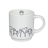 Dogs Artisan Ceramic Coffee Mug 14 Oz.