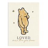 Winnie the Pooh Mini Canvas 5"x7" Loved More Than You Know
