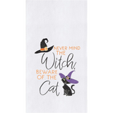 Never Mind the Witch, Beware of the Cat Flour Sack Towel
