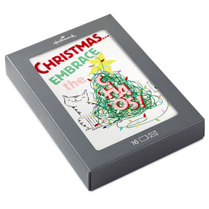 Embrace the Chaos Boxed Christmas Cards, Pack of 16