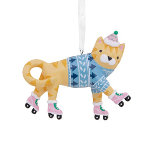 Cat on Roller Skates Hallmark Ornament