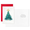 Hallmark Elegant Evergreen With Star Packaged Christmas Cards, Set of 5