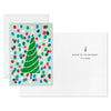 Hallmark Christmas Tree and Painted Dots Boxed Christmas Cards, Pack of 16