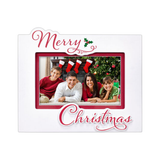 Christmas Picture Frame Layered Profile with Word Attachment Holds 4" x 6" Horizontal Photo